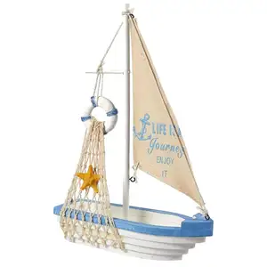 Nuevos productos, playa, diseño náutico, velero, modelo de decoración