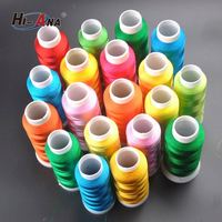 Vente en gros de fil à broder à la machine Ryaon de haute qualité 120d/2 en viscose, fil à broder, fil de soie pour glands verts noir