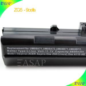 Batería de repuesto para Acer A110 A150 AO110 AO150 ZG5 ordenador UM08B51 - Product Image 6