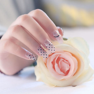 Transparent 3d <strong>nail</strong> <strong>wrap</strong> decoration lace <strong>bling</strong> fishnet decals manicure <strong>nail</strong> art stickers - Product Image 3