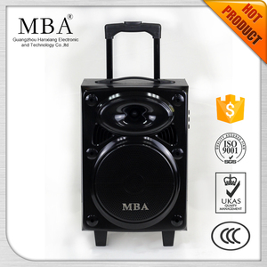 Mô Hình Tư Nhân Bằng Gỗ Spekers Không Dây Đơn 8 Inch Xe Đẩy Loa Với Từ Xa USB SD Fm Radio Chức Năng - Product Image 2