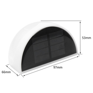 Solar Powered Fence Decorative Post <strong>Lights</strong> <strong>Wireless</strong> Waterproof Wall <strong>Light</strong> with Sensor Lamp Plastic Body <strong>Outdoor</strong> Deck Lighting - Product Image 5