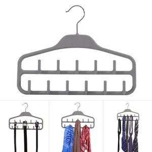 Cheap Rubber Coated Plastic Tie Belt Scarf Hanger Heavy Duty Hanger