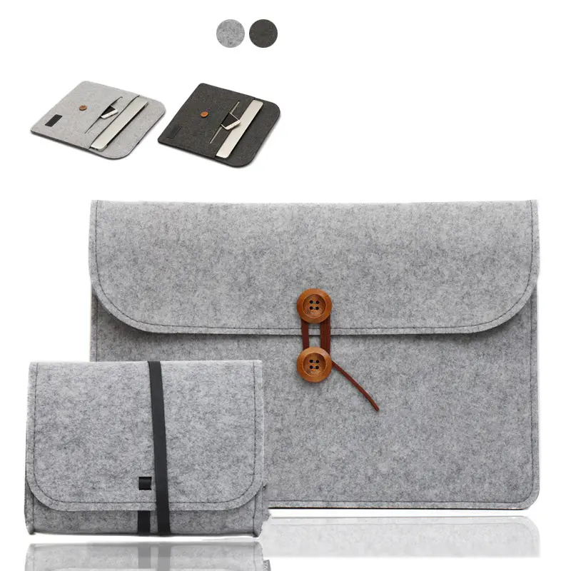 Wholesale Custom waterproof women felt laptop case bag multifunction notebook bag