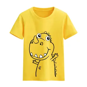 Детская футболка с рисунком плюшевого динозавра