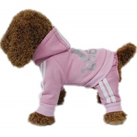 Sweat à capuche en coton pour chien 4 pattes, 4 pièces, vêtement chaud, chemise, manteau, chiot, chat