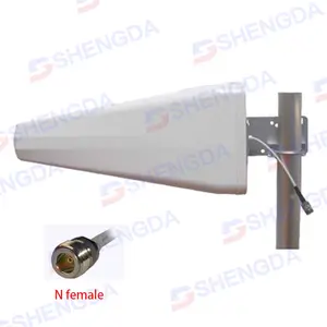 Shengda Ad Alto guadagno 12dBi 698-2700 MHz di larghezza di banda yagi log-periodica 4g lte antenna a banda larga outdoor antenna