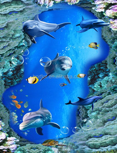 3D azulejo suelo de epoxy 3D digital <span class=keywords><strong>impreso</strong></span> 3D esmaltado rollo suelo - Product Image 4
