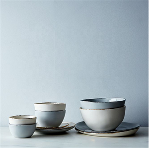 Vajilla nórdica para restaurante, juego de cena completo de porcelana mate para boda - Product Image 3