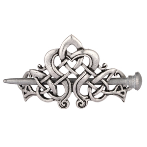 Pince à <span class=keywords><strong>cheveux</strong></span> DIY en alliage de zinc argenté antique, motif dragon <span class=keywords><strong>viking</strong></span>, accessoires de mode pour femmes - Product Image 3