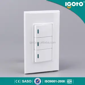 Igoto estándar latina interruptores de pared eléctrico pantalla táctil de interruptor de pared