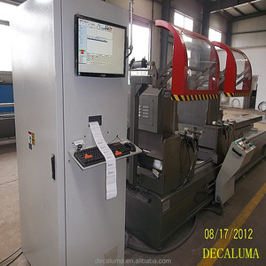 Scie de découpe de précision à double tête CNC 3 axes DECALUMA pour la fabrication de fenêtres en <span class=keywords><strong>profil</strong></span>és aluminium - Product Image 6