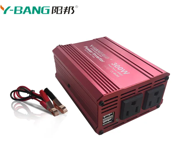 Konverter Daya Mobil Dc Ke Ac 300W Harga Rendah Uk Eu 12V Dc Ke 220V 110V untuk Ukiran Tembaga