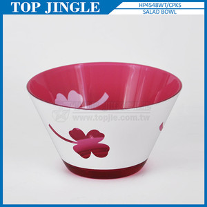 ชามสลัดใบใหญ่ดีไซน์แบบหมุนทำจากพลาสติกสีม่วงใส - Product Image 5