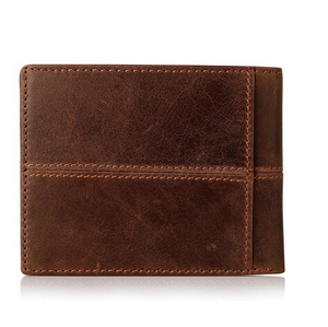 Boshiho vendita calda Design in vera pelle RFID blocco carta di credito da uomo <span class=keywords><strong>portafoglio</strong></span> <span class=keywords><strong>portafoglio</strong></span> sottile minimalista in pelle di cavallo pazzo - Product Image 3