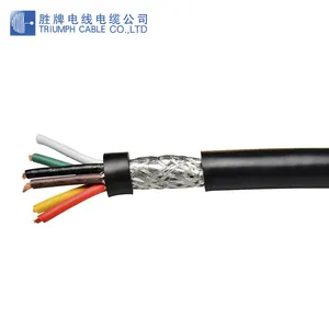 2835 4 Cores 28 AWG spiral shielded bare copper wire control cable