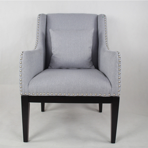 Normal espacios acento habitación suave <span class=keywords><strong>gris</strong></span> sillón sillas de <span class=keywords><strong>roble</strong></span> - Product Image 1