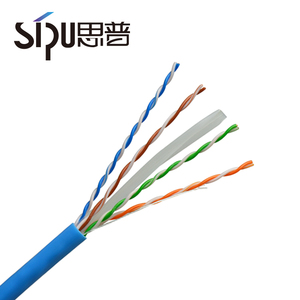 Sipu mejor calidad 4 pares 0.5CCA <span class=keywords><strong>Ethernet</strong></span> <span class=keywords><strong>cable</strong></span> de <span class=keywords><strong>red</strong></span> UTP cat 6 <span class=keywords><strong>cable</strong></span> - Product Image 5