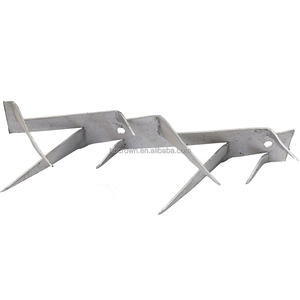 Puntas de alambre de acero galvanizado para maquinilla de afeitar antiescalada, puntas de pared antiescalada de seguridad para paneles de vallas y tapas de pared - Product Image 3