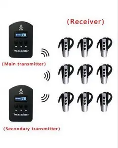 Wholesale Wireless Audio Tour Guide System Ear hook Receiver / Radio Communication System