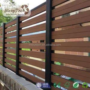 Panel de madera sintética para casa, cerca de enrejado para jardín, 6x6