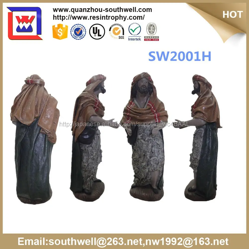 高品質な3dイエスの像と樹脂宗教的な工芸品や卸売販売のための宗教的な置物