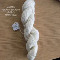 Superwash merino wool and nylon blended raw fingering undyed roving yarn Hand crochet Knitting Yarn
