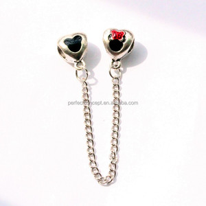 seguridad europeo se ajusta <span class=keywords><strong>cuentas</strong></span> <span class=keywords><strong>de</strong></span> cristal <span class=keywords><strong>de</strong></span> Murano pulsera <span class=keywords><strong>de</strong></span> encanto/Collar en forma <span class=keywords><strong>de</strong></span> corazón con <span class=keywords><strong>cuentas</strong></span> <span class=keywords><strong>de</strong></span> esmalte - Product Image 1