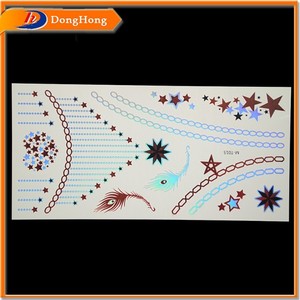 <span class=keywords><strong>Metal</strong></span> tatuaggio adesivi, metallico oro tatuaggio - Product Image 5