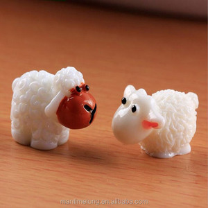 Pareja oveja blanca decoración <span class=keywords><strong>de</strong></span> jardín animales oveja - Product Image 1