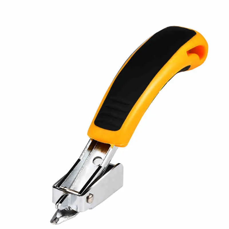 Multitool Stapler Furnitur Staples Paku, untuk Kit Pistol Paku Keling Bingkai Pelapisan Pintu Kayu, Alat Penghilang Paku Keling