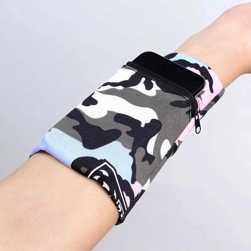 Factory Price Fashion Non Slip Sweat Bands Custom Design Your Own Sweatband With Pocket Banda para el sudor con bolsillo