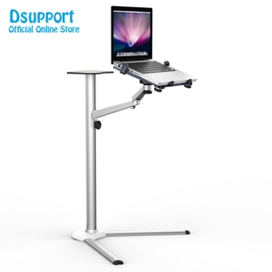 <span class=keywords><strong>DSUPPORT</strong></span> Drehbarer Smartphone-Halter aus Aluminiumlegierung + Tablet-PC + 10-15,6-Zoll-Laptop-Bodenständer mit Mauspad DS-UP-8 - Product Image 2