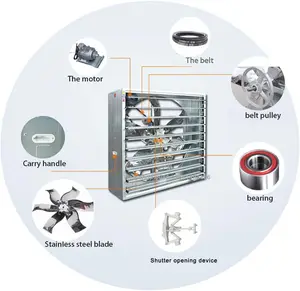 Центробежный вытяжной вентилятор для свиней или птицы