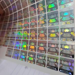 Tùy chỉnh 2D/3D laser Hologram an ninh chống giả nhãn/Sticker in ấn nhà máy - Product Image 5