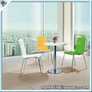 (SP-CT516) moderno <span class=keywords><strong>restaurante</strong></span> de comida rápida cuadrado blanco mesa y silla de plástico - Product Image 4