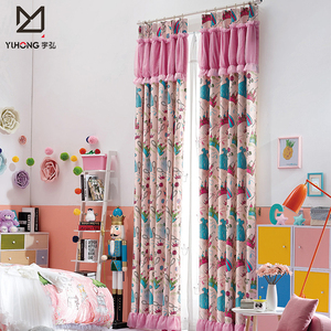 Dormitorio de los niños ventana cenefa cortina encantadores diseños textiles para <span class=keywords><strong>el</strong></span> hogar cortinas en guangzhou - Product Image 2
