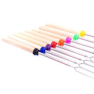 Commercio all'ingrosso campeggio falò Marshmallow Hot Dog telescopico <span class=keywords><strong>torrefazione</strong></span> forchetta bastoni spiedini - Product Image 3