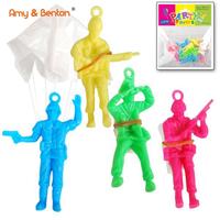 6 pièces - Cadeaux promotionnels - Soldat parachutiste miniature - Jouet pour enfants - Mini parachute
