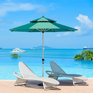 SIGH-sombrilla de playa con estampado personalizado, sombrilla grande resistente al viento y a los rayos UV arasol de 270cm para exteriores, venta al por mayor