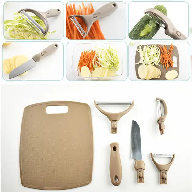 amazon 2019 new best selling products kitchen gadgets plastic vegetable peeler multifunction gift set