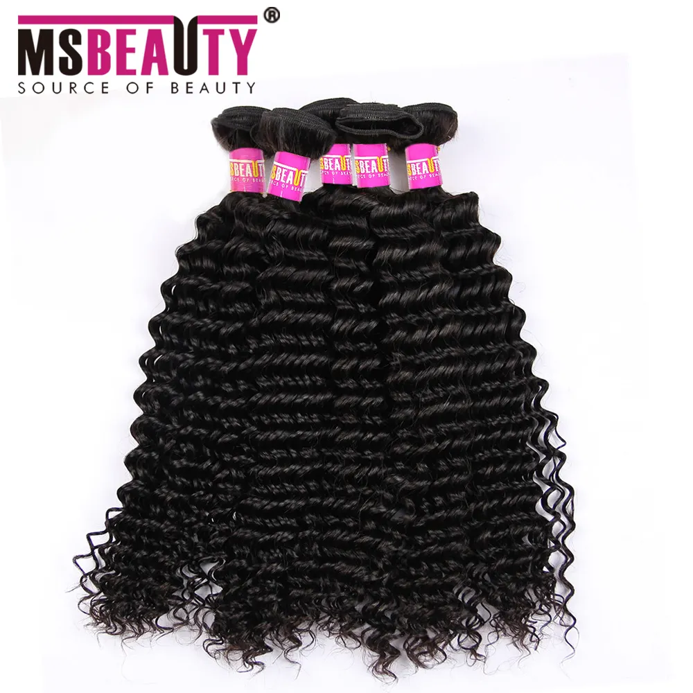 Biggest factory in China popular Msbeauty brand for deep curly angels hair weaves