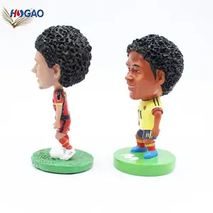 2023 OEM Gifts Crafts Bobble Head Doll Collection Soccer Players Figurines