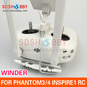 3D impreso Blanco/Negro devanadera rollo Manager para <span class=keywords><strong>DJI</strong></span> Inspire 1 <span class=keywords><strong>Phantom</strong></span> <span class=keywords><strong>4</strong></span>/<span class=keywords><strong>PRO</strong></span> + <span class=keywords><strong>v2</strong></span>.0/3 controlador - Product Image 2