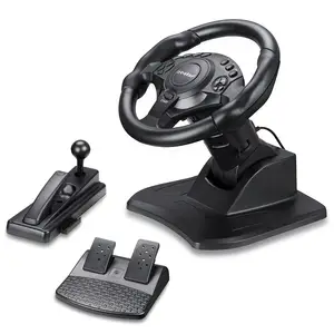 C-STAR adjustable sensitivity wired car racing steering wheel gaming for x-one/PC/PS-3/ p4/switch