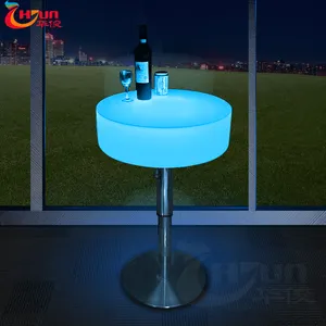 Diseño de barra de madera de estilo Popular, mueble de barra con luz led