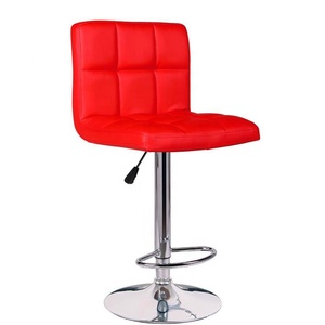 Chaise haute de salle à manger pour <span class=keywords><strong>table</strong></span> de <span class=keywords><strong>bar</strong></span>, chaises pivotantes à 360 degrés, chaise de <span class=keywords><strong>bar</strong></span> en cuir PU sans accoudoirs - Product Image 2