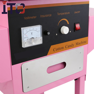 Máquina <span class=keywords><strong>de</strong></span> Algodón <span class=keywords><strong>de</strong></span> Azúcar Eléctrica Comercial M73, Económica, Color Rosa, con Soporte y Carrito - Product Image 5