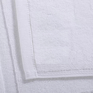 Tapis de bain en coton blanc éponge pour hôtel, serviette de bain pour les pieds, serviette de sol pour salle de bain - Product Image 3