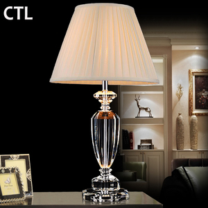 Kính thanh lịch cắt hiện đại bảng đèn Bắc Âu hiện đại pha lê bảng đèn với vải bóng râm cho nhà phòng khách phòng ngủ - Product Image 6